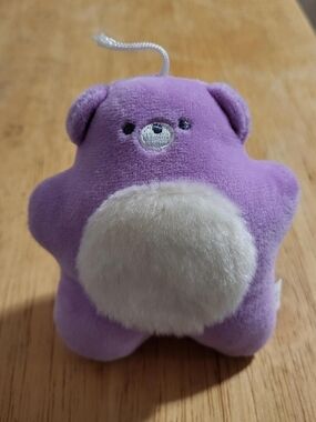 Plush Purple Star-Shaped Small Toy with Cream Belly